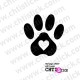 STICKER PATTES CHIEN COEUR