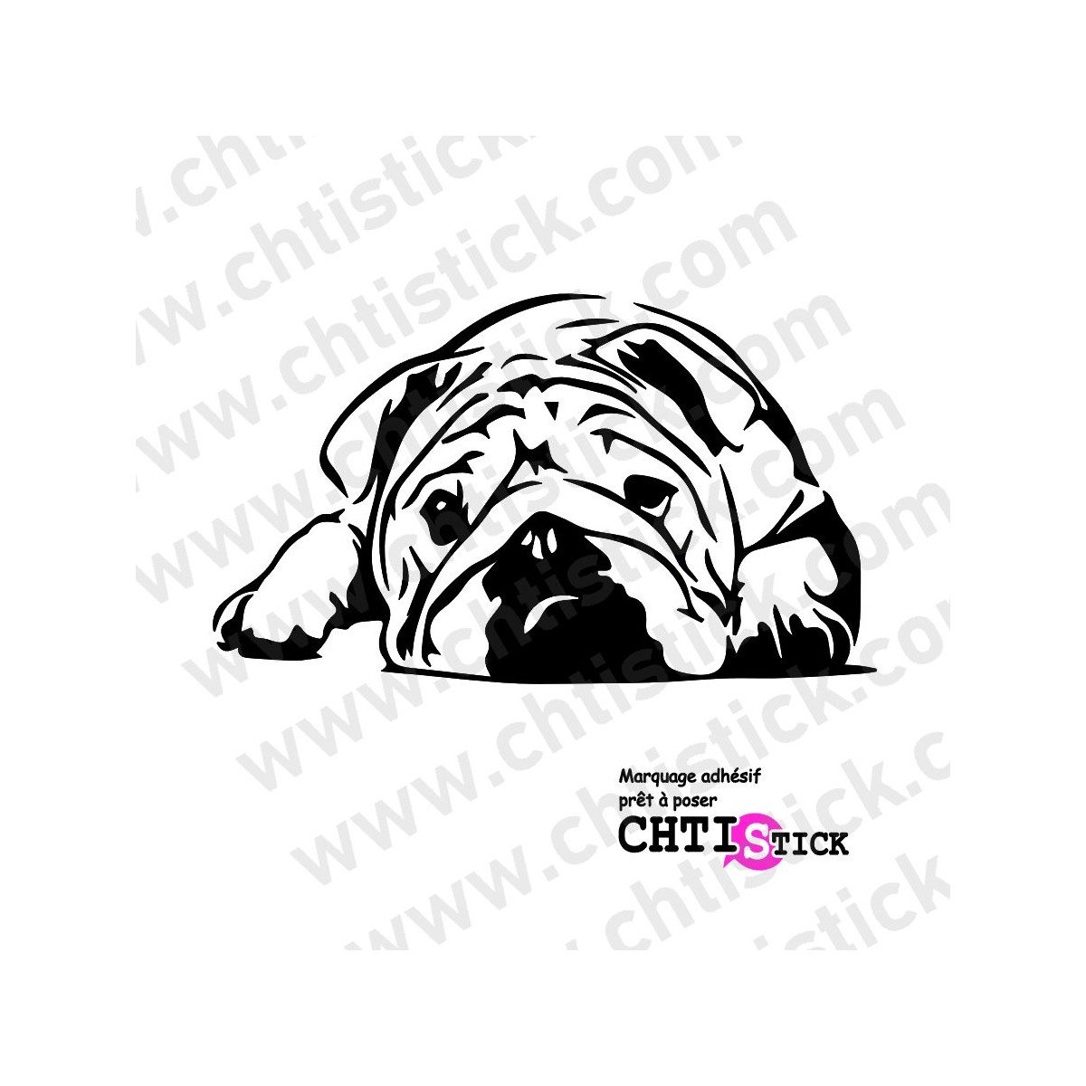 chtistick STICKER BULLDOG