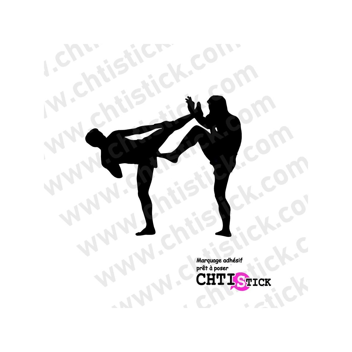 STICKER BOXE PIEDS POINGS 2
