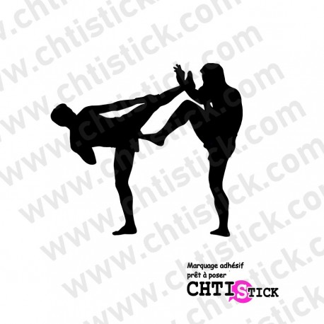 STICKER BOXE PIEDS POINGS 2