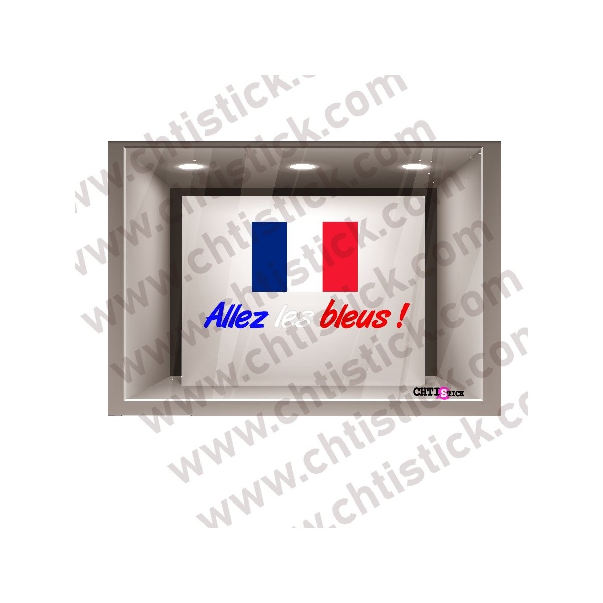 STICKER FOOT ALLEZ LES BLEUS