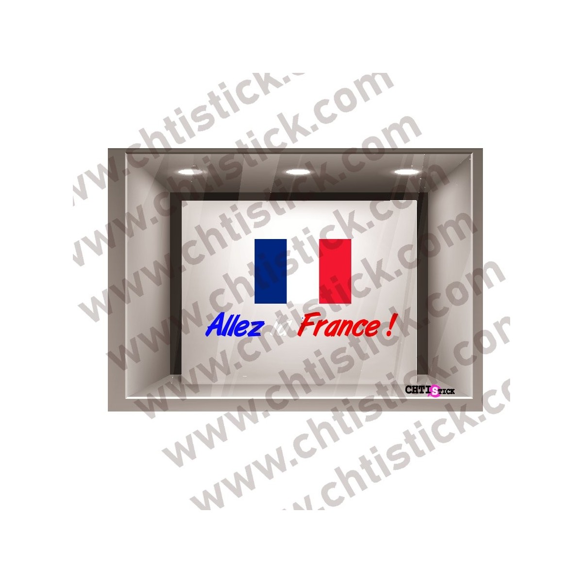 chtistick STICKER FOOT ALLEZ LA FRANCE