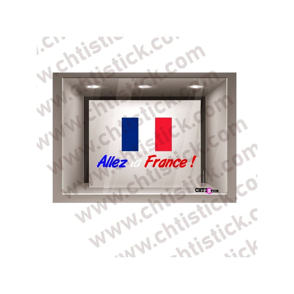 chtistick STICKER FOOT ALLEZ LAFRANCE
