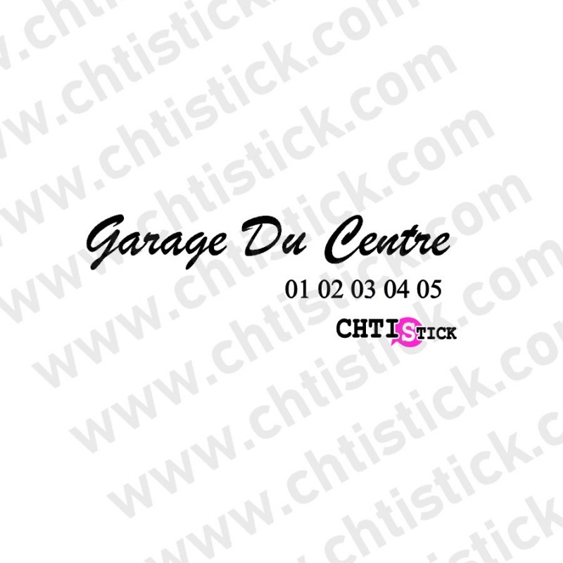 Signature de coffre, marquage véhicule, boutique en ligne d'adhésif pour  garage, prix dégressif - CHTISTICK, marquage adhésif publicitaire et  décoratif