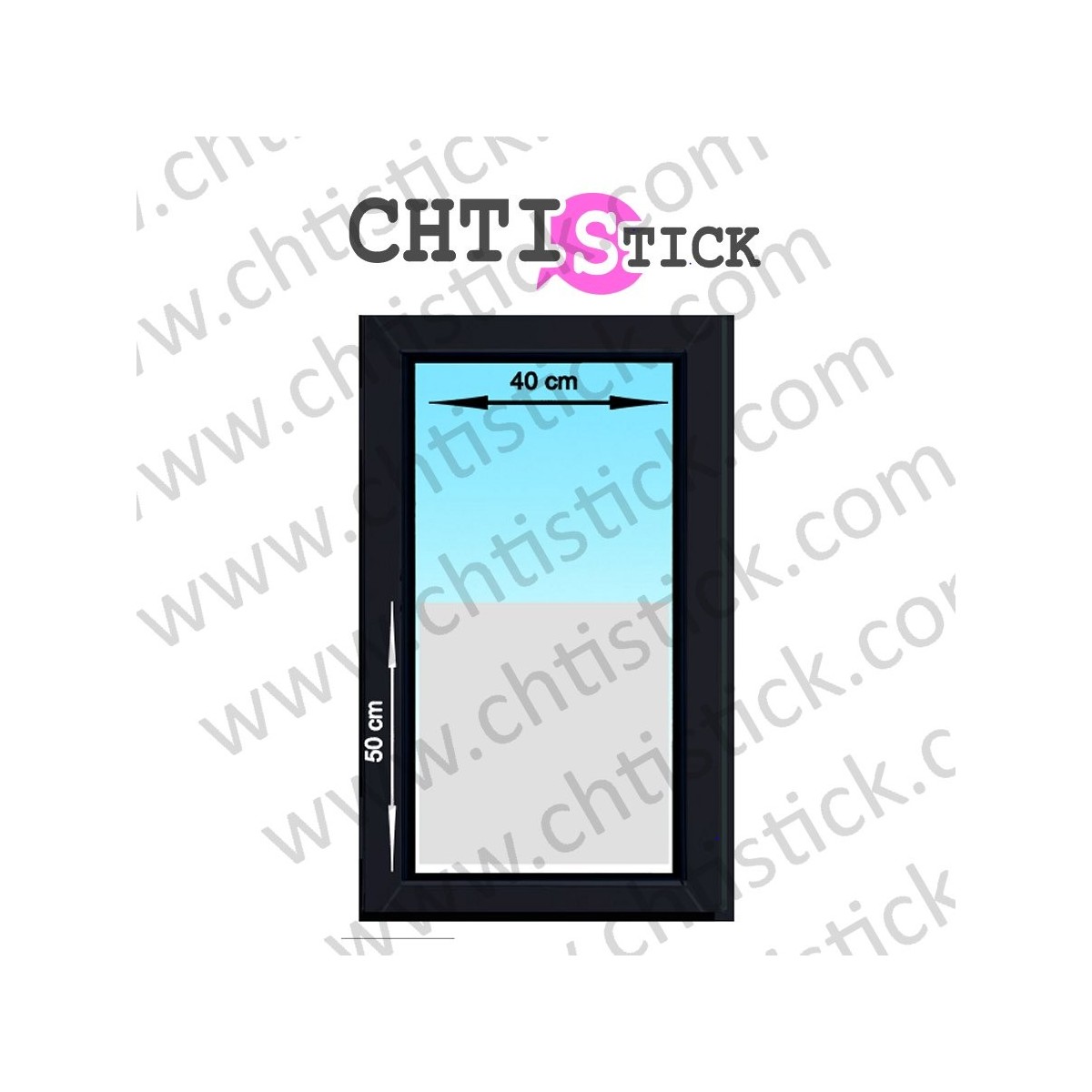 FILM DEPOLI FENETRE PLEIN n° 2 40 CM 