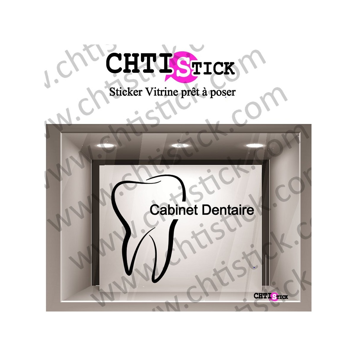 STICKER DENTISTE PERSONNALISABLE