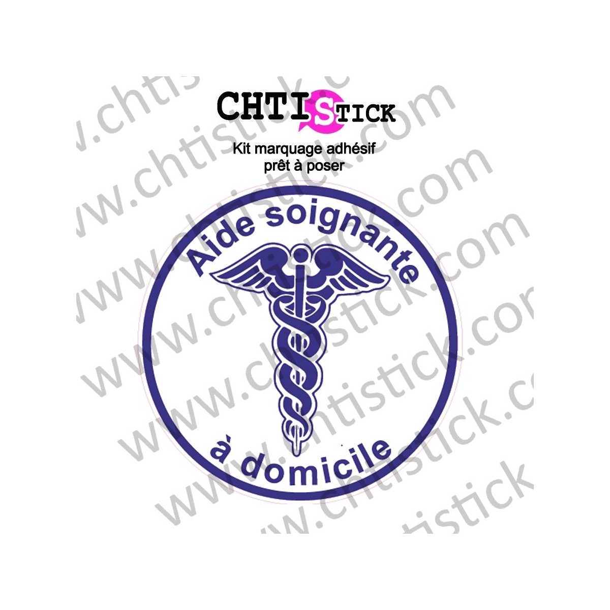 STICKER AIDE SOIGNANTE A DOMICILE 