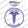chtistick STICKER INFIRMIERE A DOMICILE 