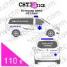 chtistick MARQUAGE AMBULANCE DECO TAILLE L 