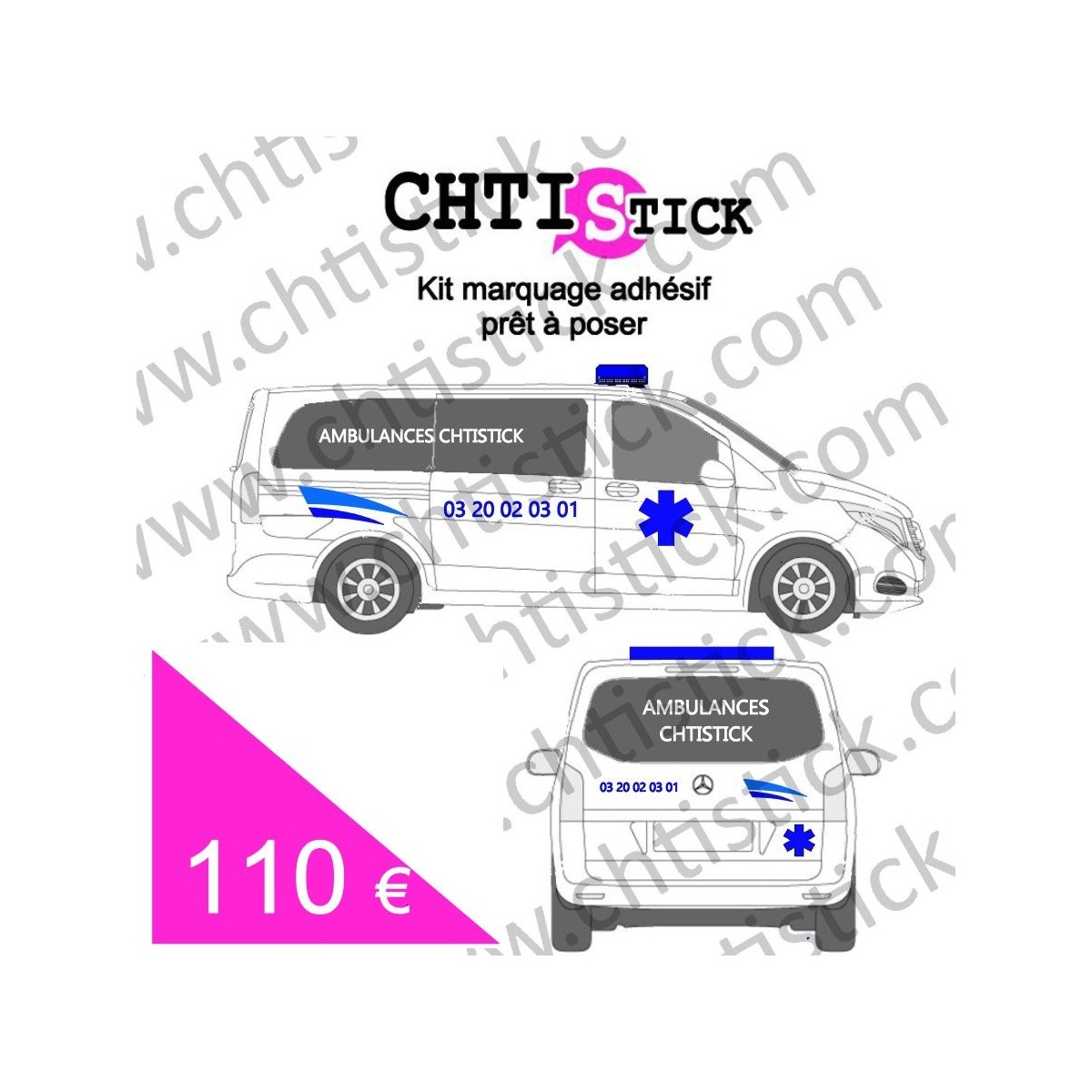 chtistick MARQUAGE AMBULANCE DECO TAILLE L_3