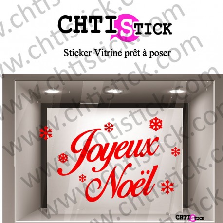 STICKER VITRINE JOYEUX NOEL