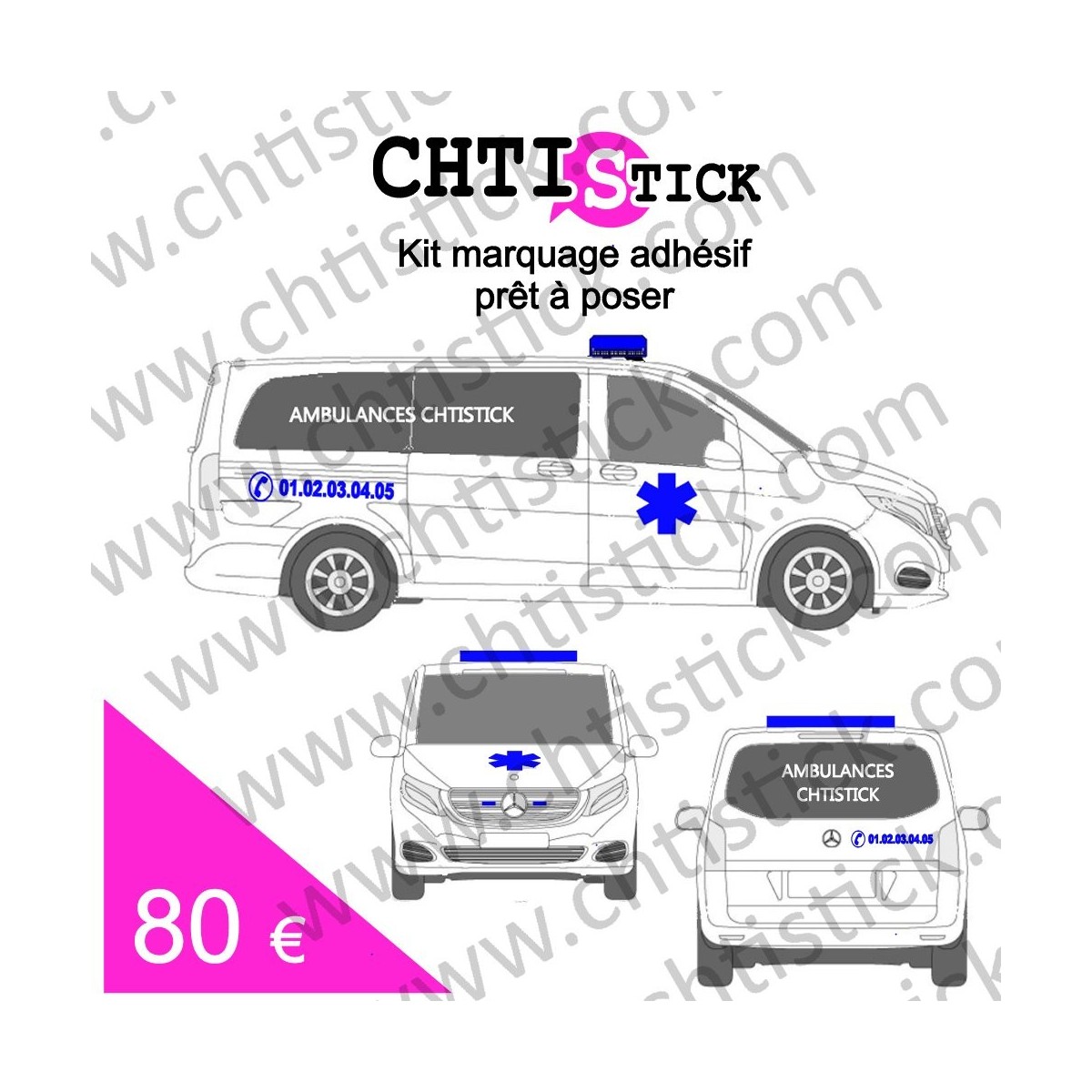 chtistick MARQUAGE AMBULANCE DECO TAILLE L_4