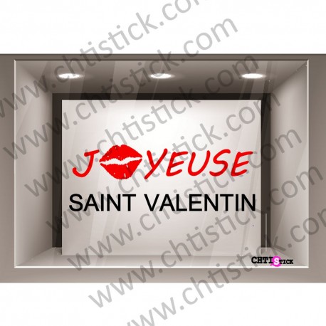 STICKER VITRINE SAINT VALENTIN 2