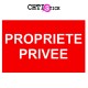 AUTOCOLLANT PROPRIETE PRIVEE