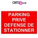 AUTOCOLLANT PARKING PRIVE