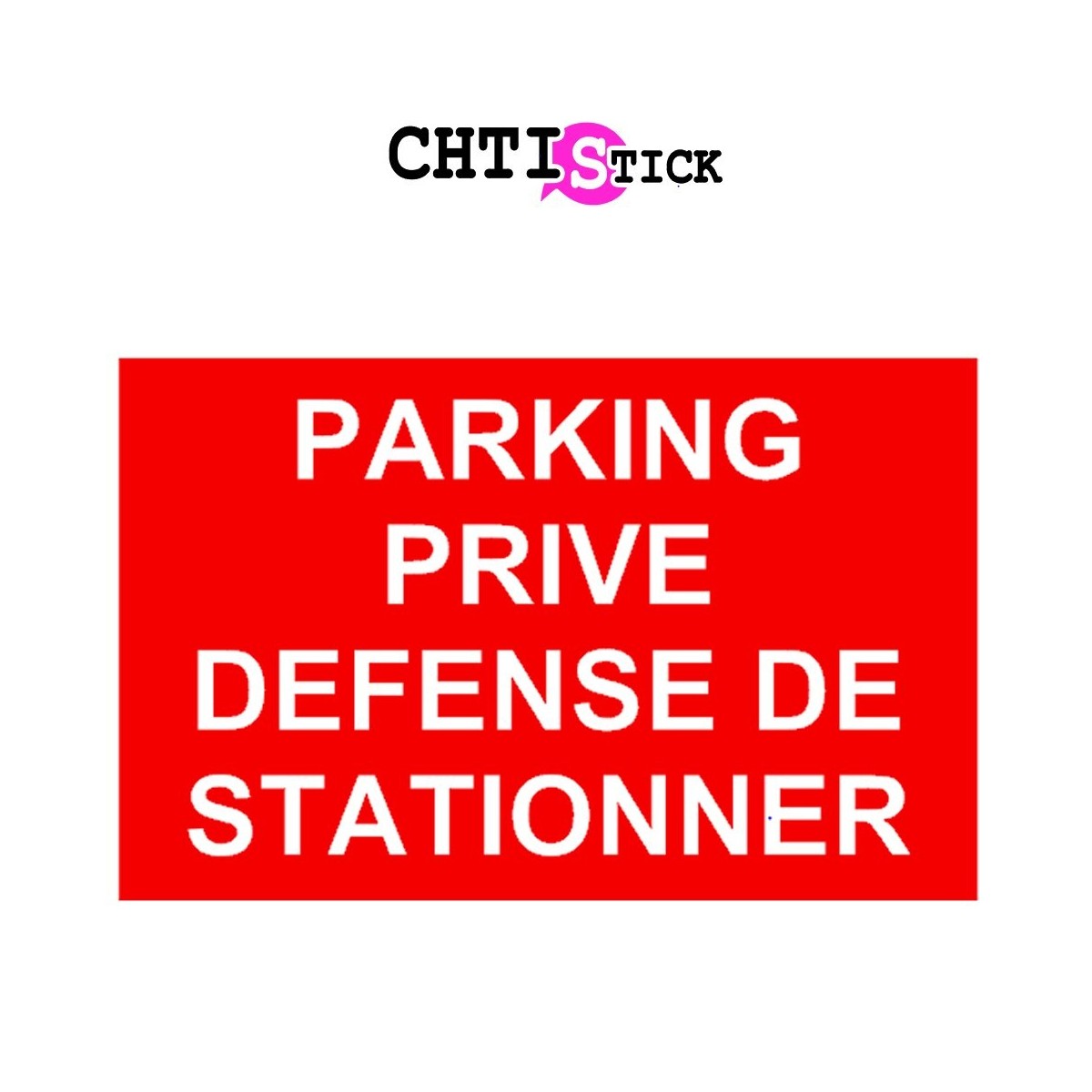 AUTOCOLLANT PARKING PRIVE