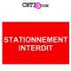 AUTOCOLLANT STATIONNEMENT INTERDIT