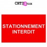 AUTOCOLLANT STATIONNEMENT INTERDIT