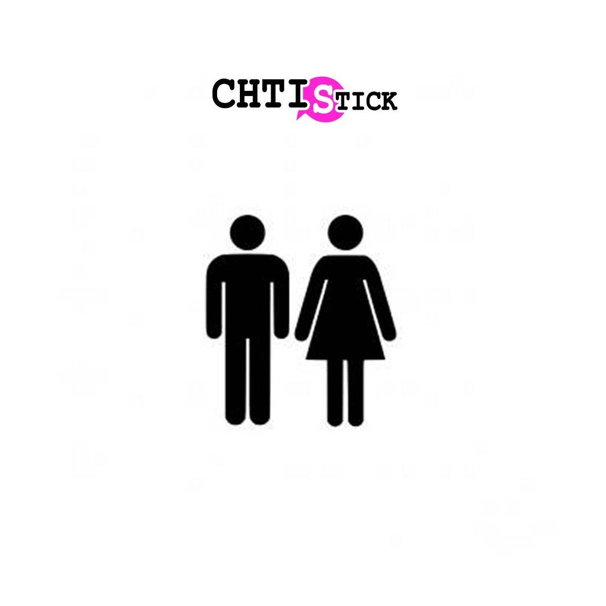 chtistick AUTOCOLLANT WC