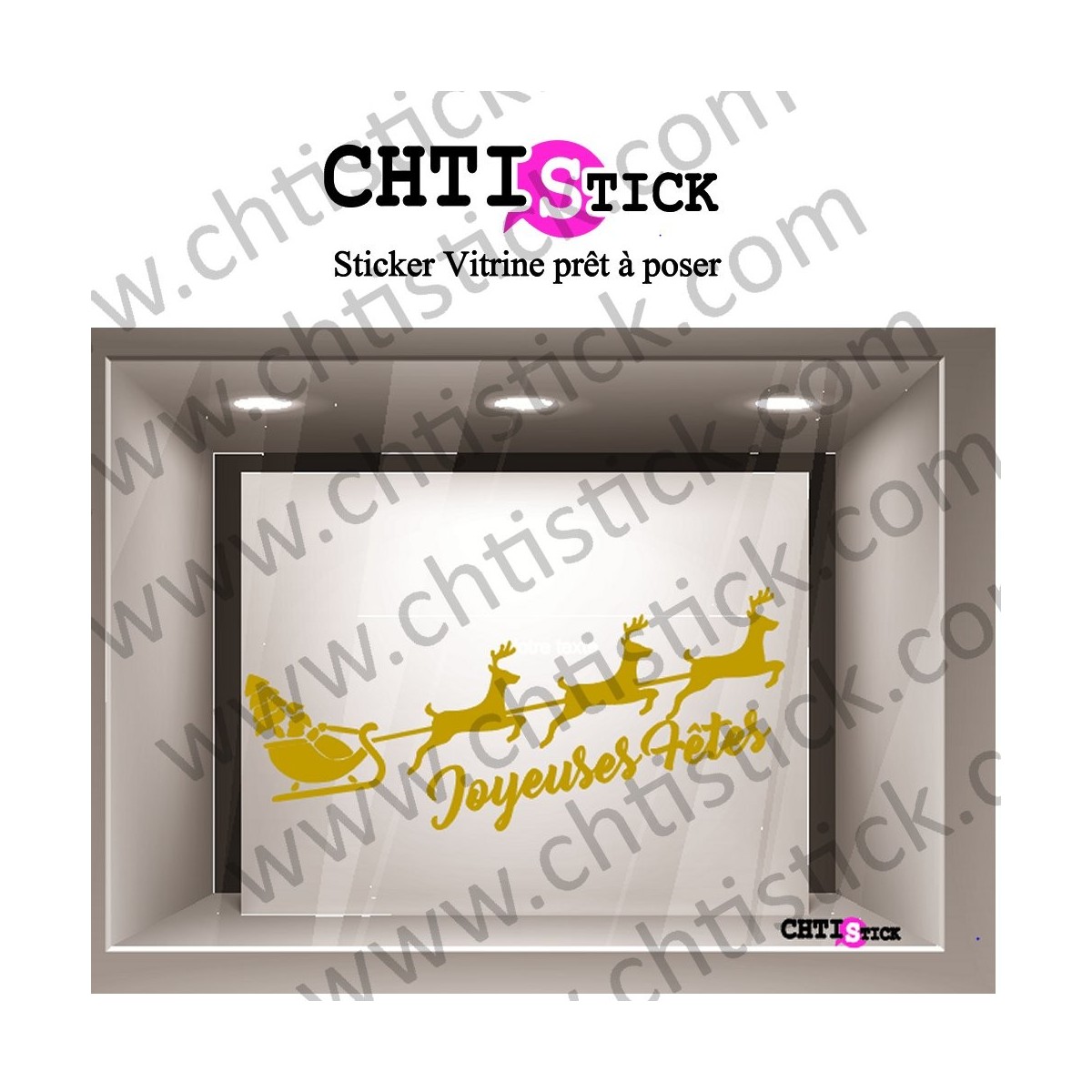 STICKER NOEL TRAINEAU