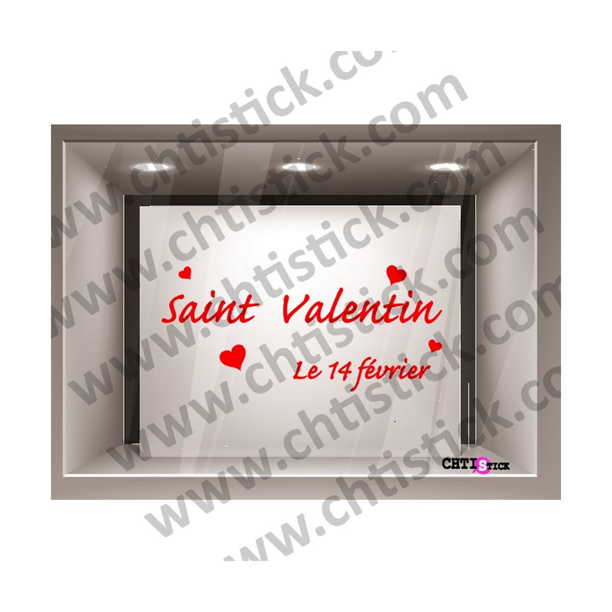 STICKER VITRINE SAINT VALENTIN 5