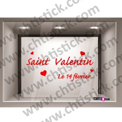 STICKER VITRINE SAINT VALENTIN 5