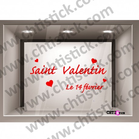 STICKER VITRINE SAINT VALENTIN 5