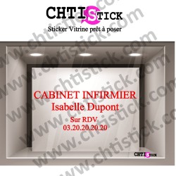 LETTRAGE ADHESIF CABINET INFIRMIER 01