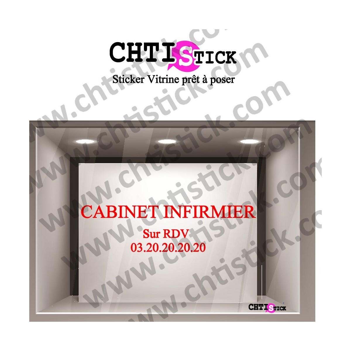LETTRAGE ADHESIF CABINET INFIRMIER 02