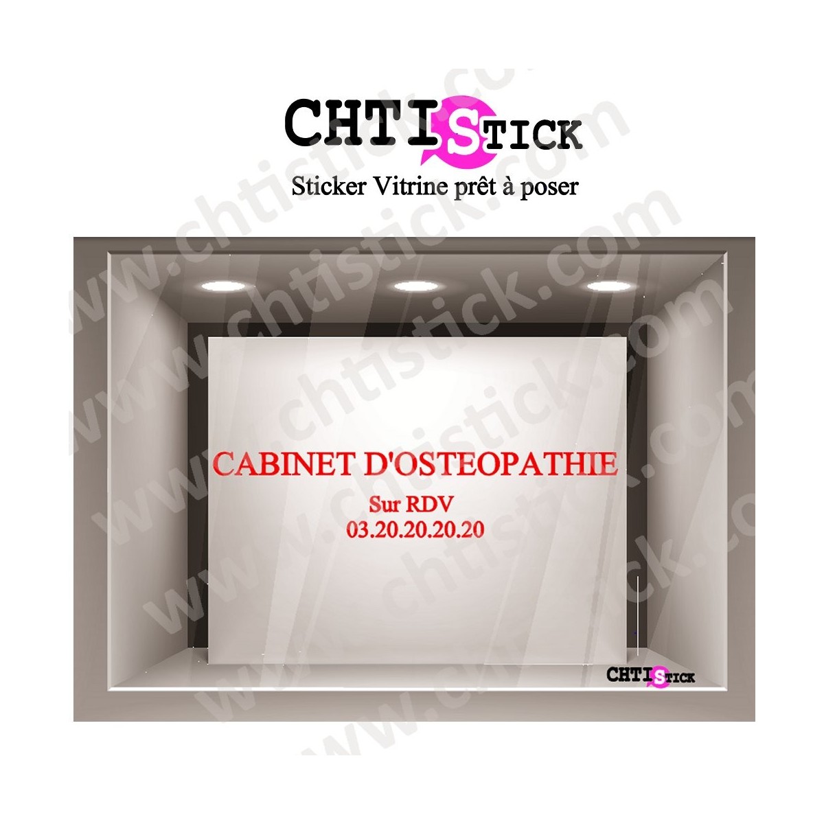 LETTRAGE ADHESIF CABINET OSTEOPATHE 02