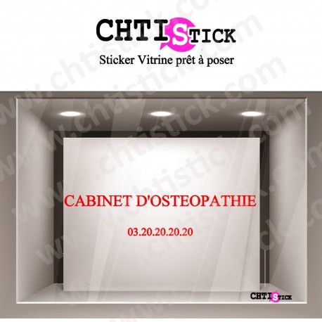 LETTRAGE ADHESIF CABINET OSTEOPATHE 03