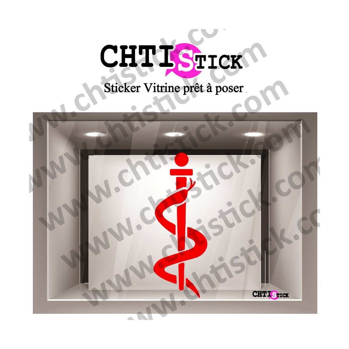 STICKER CADUCEE INFIRMIERE 3