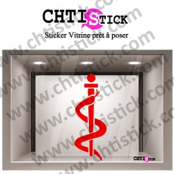 STICKER CADUCEE INFIRMIERE 3