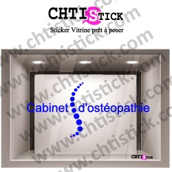 LETTRAGE ADHESIF CABINET OSTEOPATHE 04