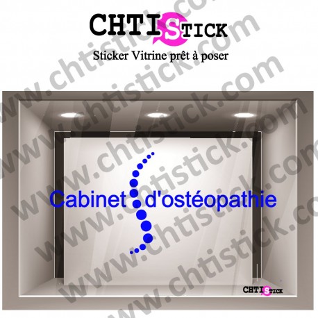 LETTRAGE ADHESIF CABINET OSTEOPATHE 04