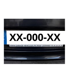Bande Nom de Garage sur Plaque d’Immatriculation