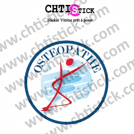 STICKER LOGO OSTEOPATHE IMPRIME