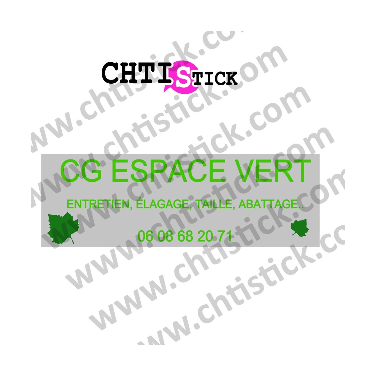 MARQUAGE PARE BRISE PAYSAGISTE