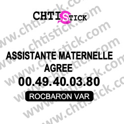 MARQUAGE VITRE ASSISTANTE MATERNELLE