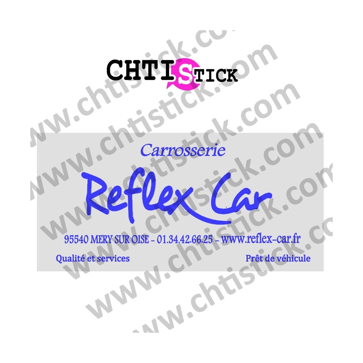 Stickers vitre voiture personnalisé