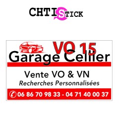 Plaque aimantée pour vehicule 40 x 30 cm