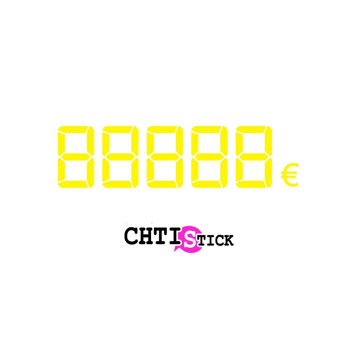 Autocollant Chiffres digitaux