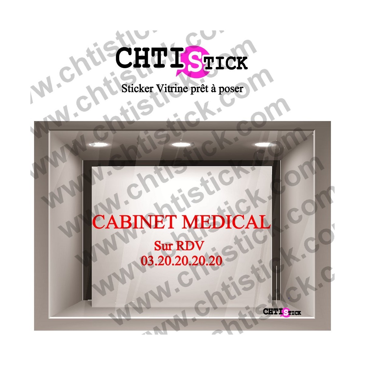 LETTRAGE ADHESIF CABINET MEDICAL 02