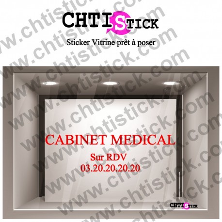 LETTRAGE ADHESIF CABINET MEDICAL 02