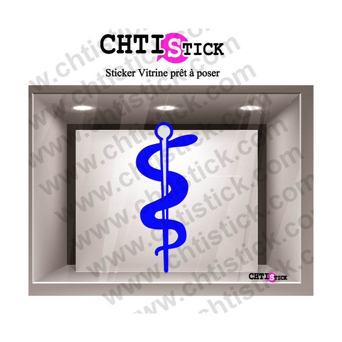 STICKER CADUCEE INFIRMIERE n2