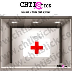 STICKER VITRINE INFIRMIER