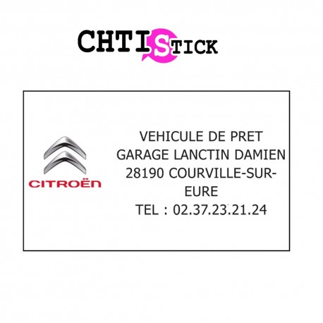 GARAGE LANCTIN- PLAQUE AIMANTEE x 2 