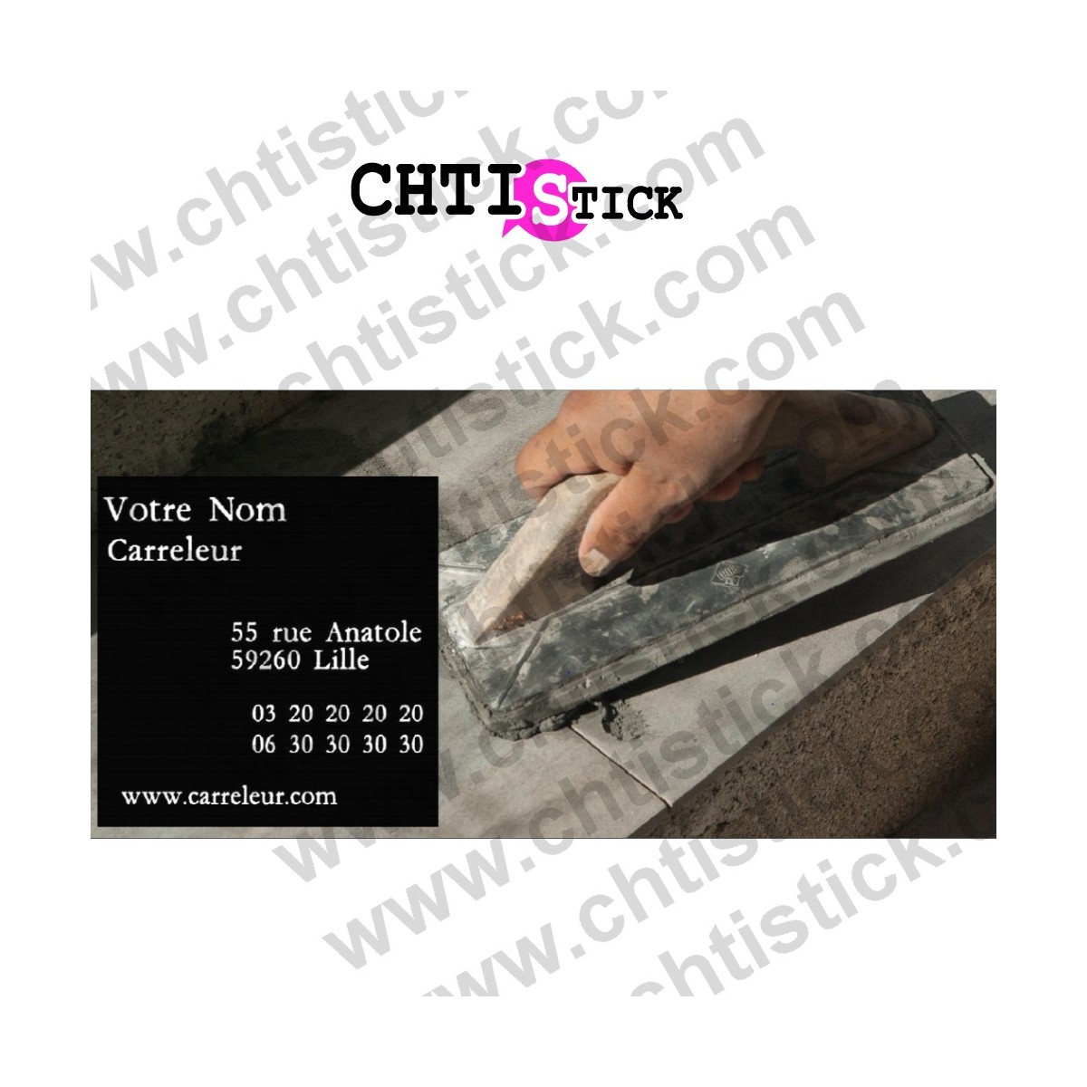 chtistick MARQUAGE VEHICULE CARRELEUR