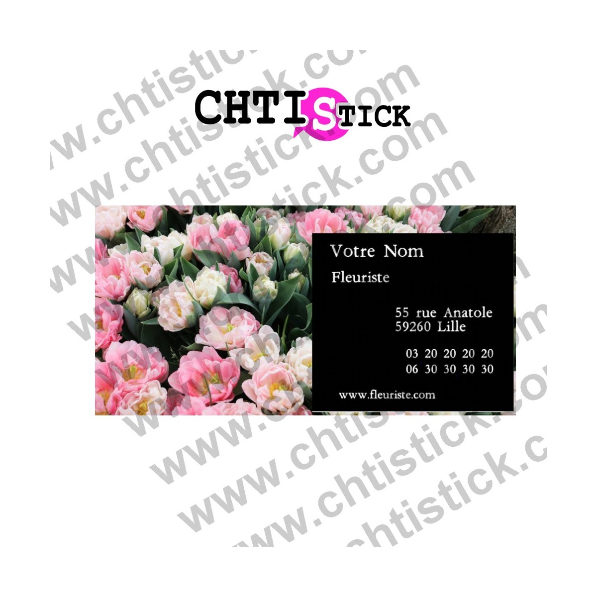 chtistick MARQUAGE VÉHICULE FLEURISTE IMP