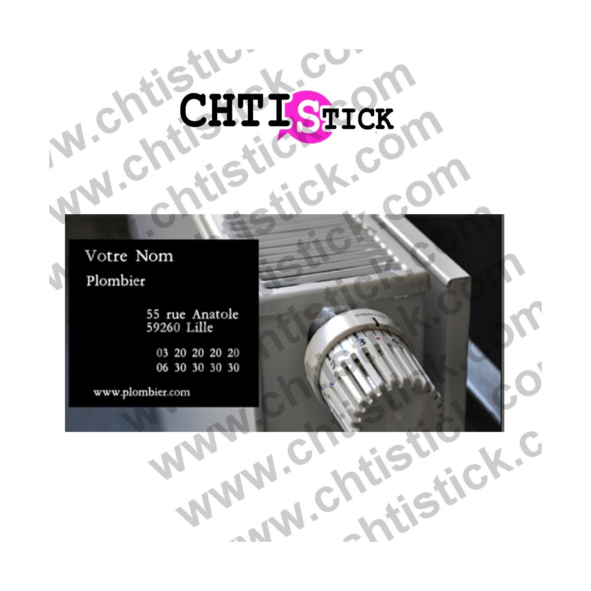 chtistick MARQUAGE VÉHICULE PLOMBIER